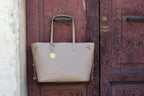 <em>Portatutto</em>  Italian Calfskin Leather Carryall in <em>Nebbia</em>