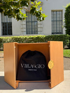 <em>Foglie d'Olivo</em> Italian Calfskin Leather Buckle Bag in <em>Caffè </em>