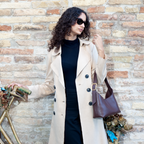 <em>Foglie d'Olivo</em> Italian Calfskin Leather Buckle Bag in <em>Caffè </em>