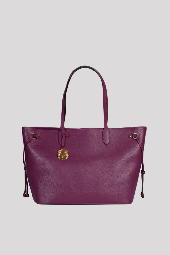 <em>Portatutto</em> Italian Calfskin Leather Carryall in <em>Lambrusco</em>