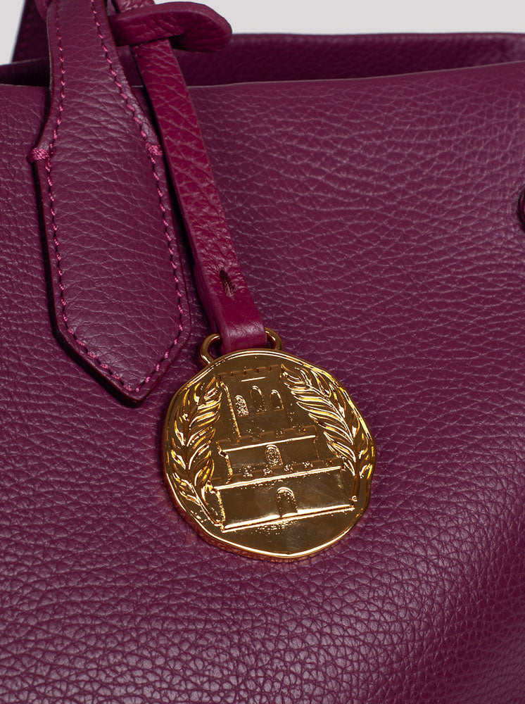 <em>Portatutto</em> Italian Calfskin Leather Carryall in <em>Lambrusco</em>