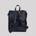 <em>Elio</em> Italian Calfskin Leather Backpack in <em>Mezzanotte</em>
